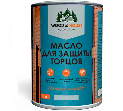 Заказать МАСЛО ДЛЯ ЗАЩИТЫ ТОРЦОВ WOOD & HOUSE в Якутске, Республика Саха (Якутия)